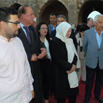Mrs Hariri opened the exhibition at Khan Efranj.