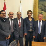 The LAAPS administrative council and the Minister of Cuture  Mr. Rony Arayji.